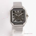 GF Factory Replica Santos de Cartier 39.8mm Ss Gray Watch GF Miyota9015 Movement